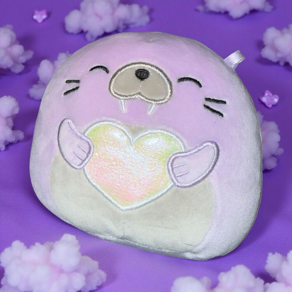 Squishmallows Kellytoy Soft Plush Animal Winnie Walrus Valentine Squad 4.5” P43